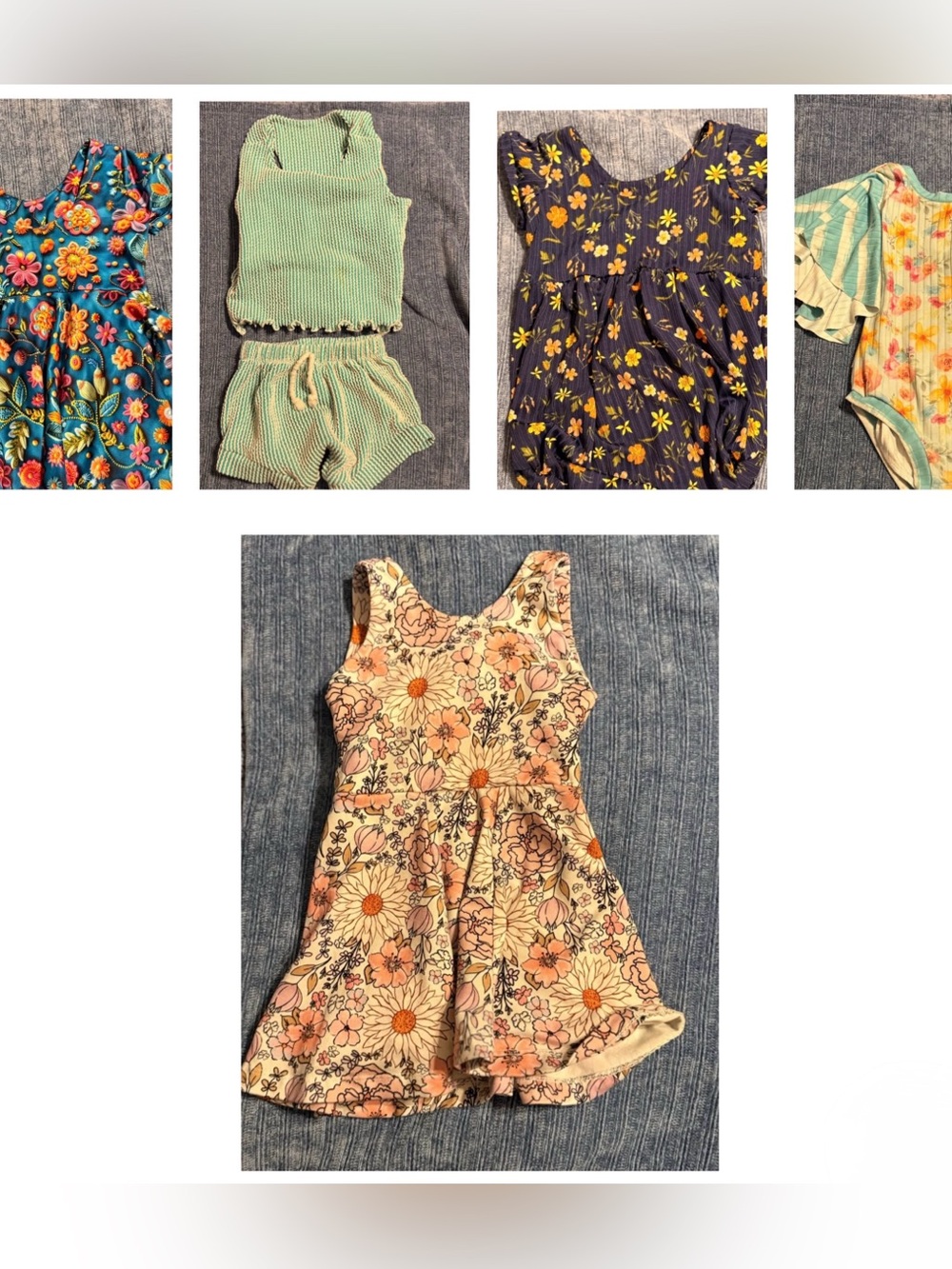 Lot of 5 handmade boutique outfits in size 3t